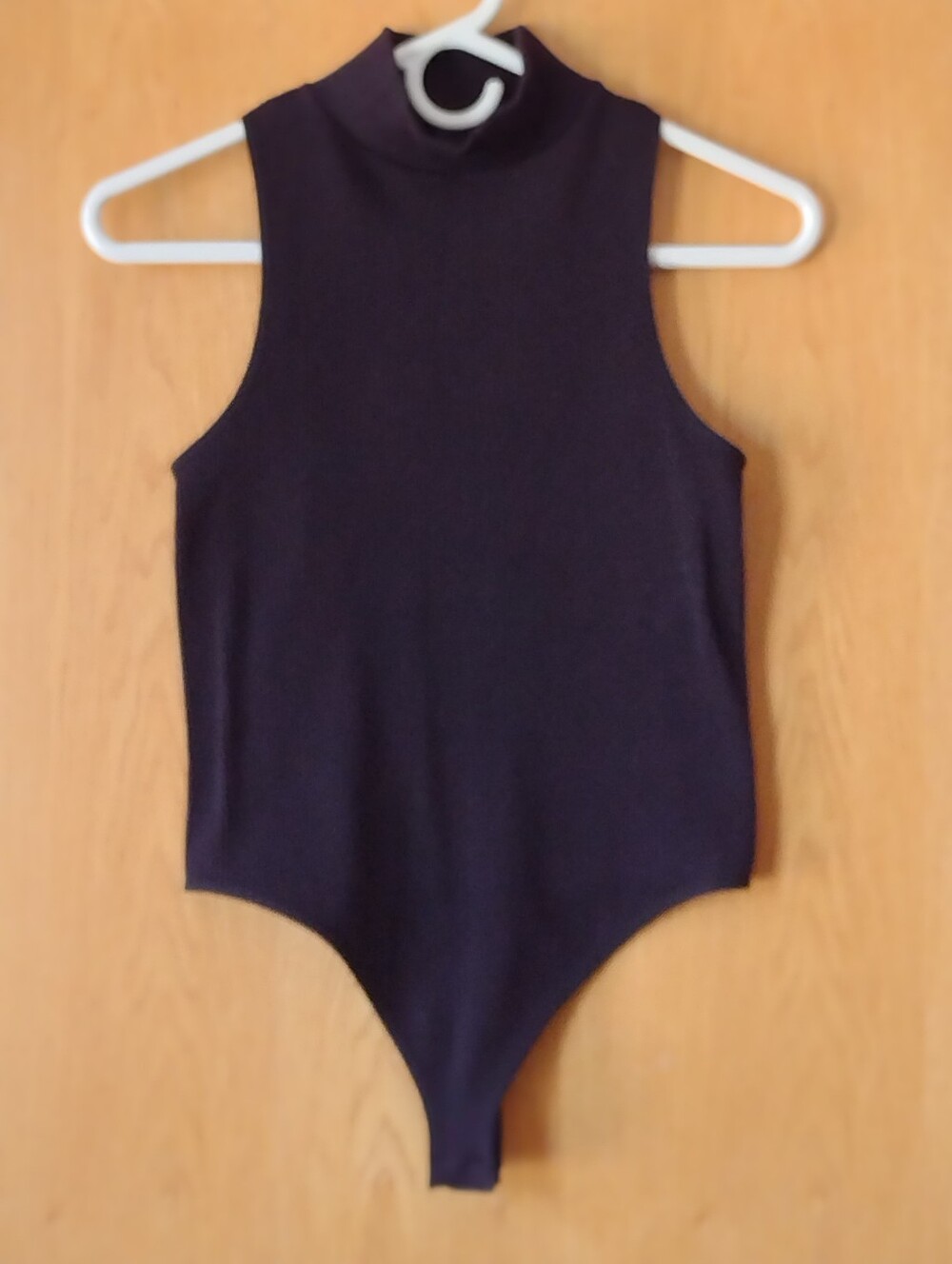 Mono B Mock Neck Ribbed Bodysuit Size Medium